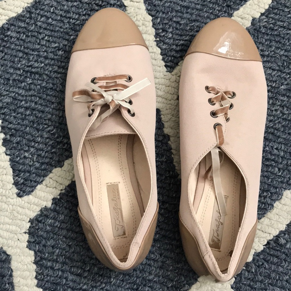 Zara nude Oxford flats